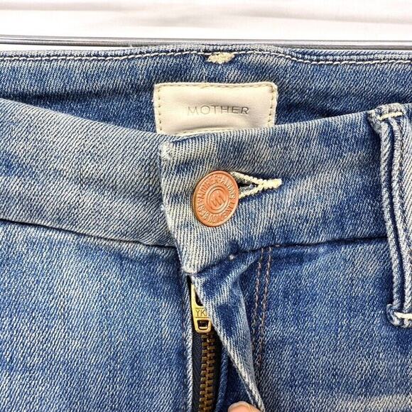 MOTHER Womens 25 The Looker Crop in Make Me Soft Stretch Denim Jeans - Picture 4 of 10